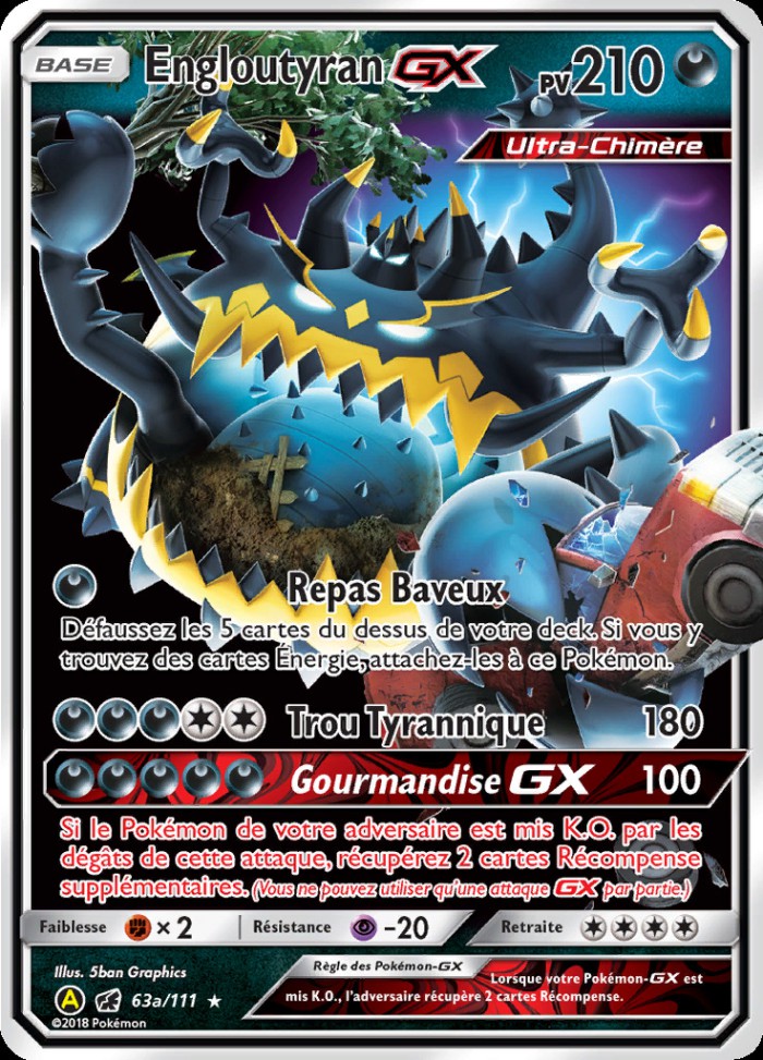 Carte Pokémon: Engloutyran GX