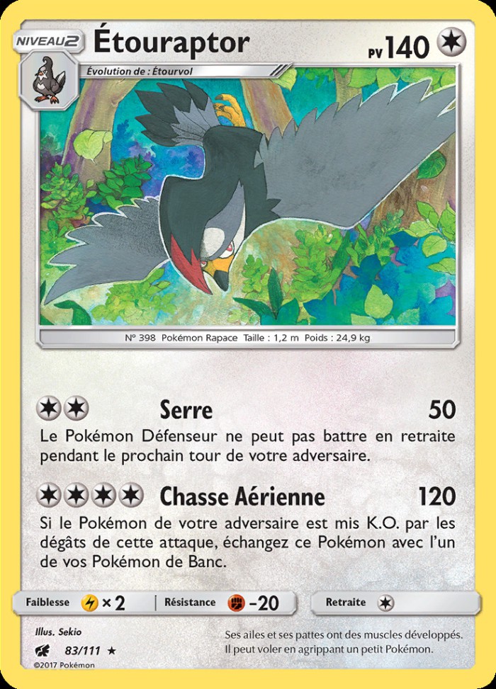 Carte Pokémon: Étouraptor