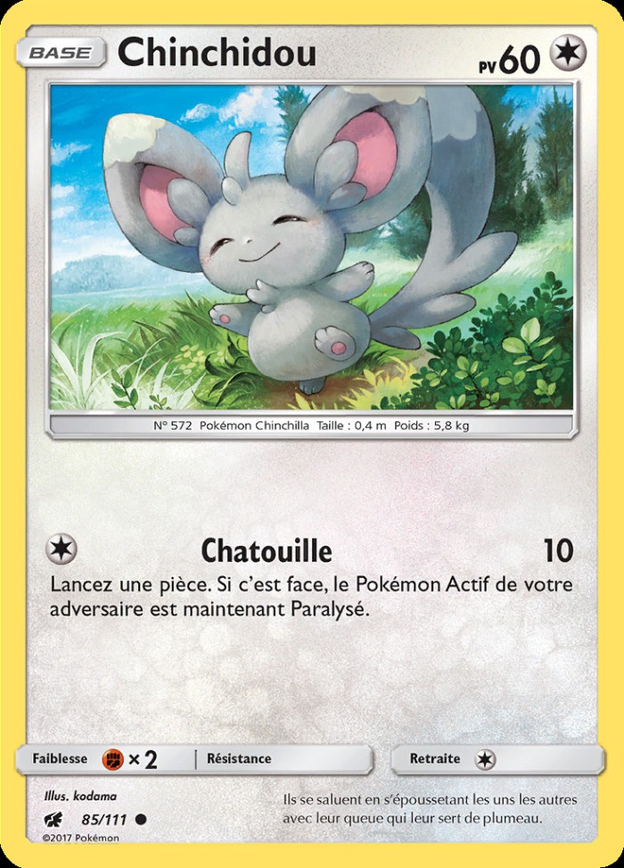 Carte Pokémon: Chinchidou