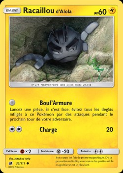 Carte Pokémon: Racaillou d'Alola