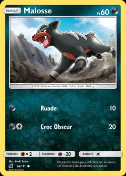 Carte Pokémon: Malosse