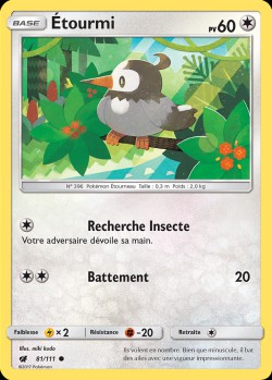 Carte Pokémon: Étourmi