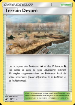 Carte Pokémon: Terrain Dévoré