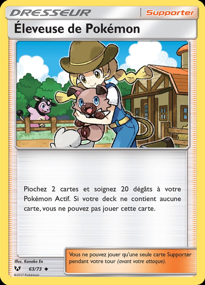 Carte Pokémon: Éleveuse de Pokémon