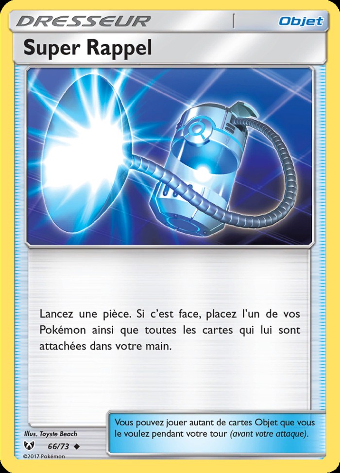 Carte Pokémon: Super Rappel