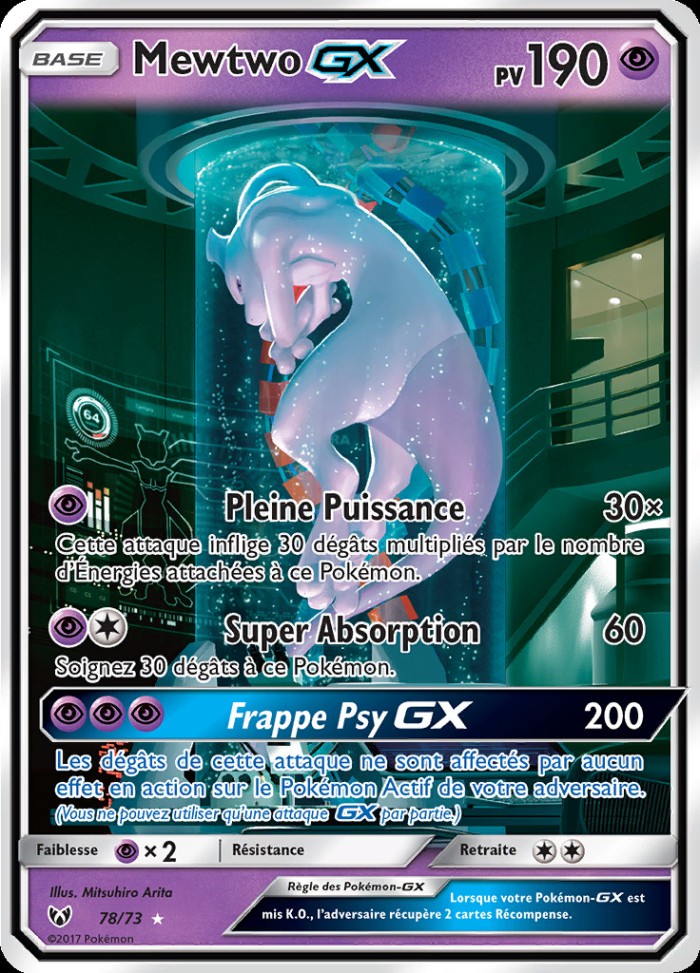 Carte Pokémon: Mewtwo GX