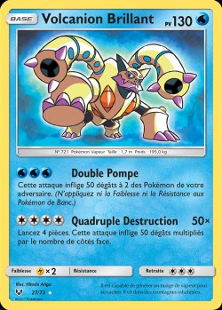 Carte Pokémon: Volcanion Brillant