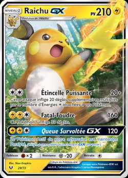 Carte Pokémon: Raichu GX