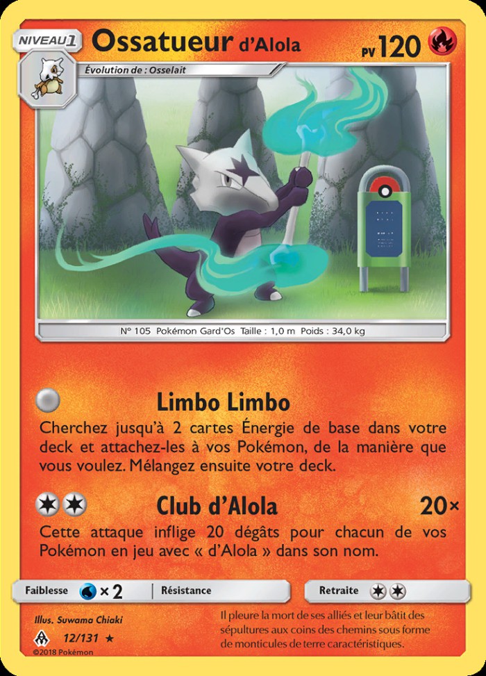 Carte Pokémon: Ossatueur d'Alola