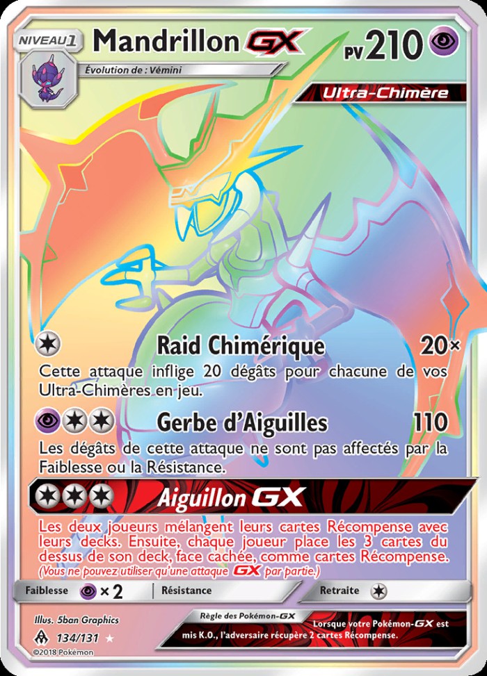 Carte Pokémon: Mandrillon GX