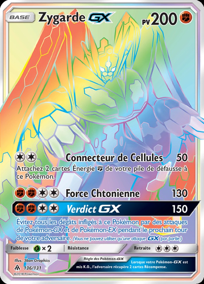 Carte Pokémon: Zygarde GX