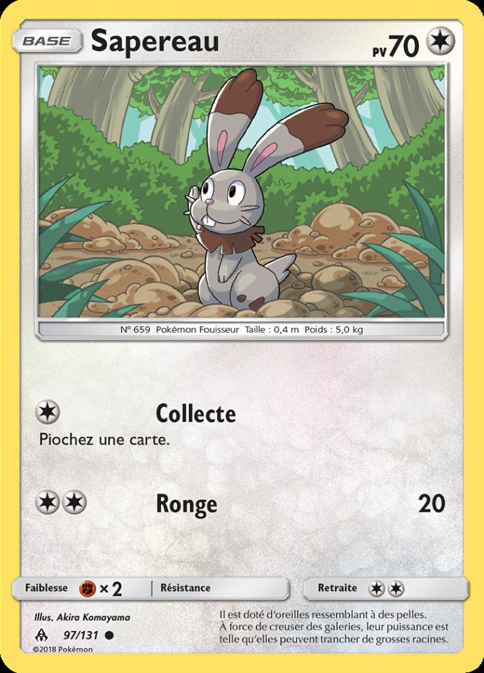 Carte Pokémon: Sapereau