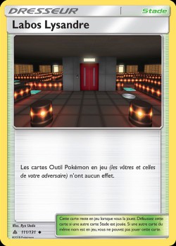 Carte Pokémon: Labos Lysandre