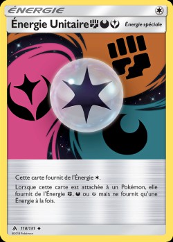 Carte Pokémon: Énergie Unitaire Combat Obscurité Fée