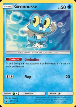 Carte Pokémon: Grenousse