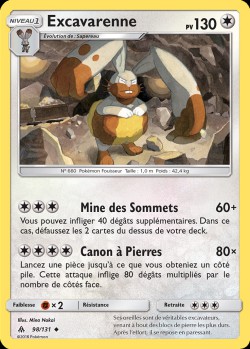 Carte Pokémon: Excavarenne