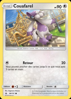 Carte Pokémon: Couafarel