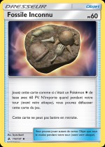 Carte Pokémon: Fossile Inconnu