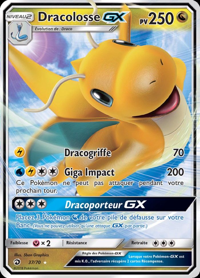 Carte Pokémon: Dracolosse GX