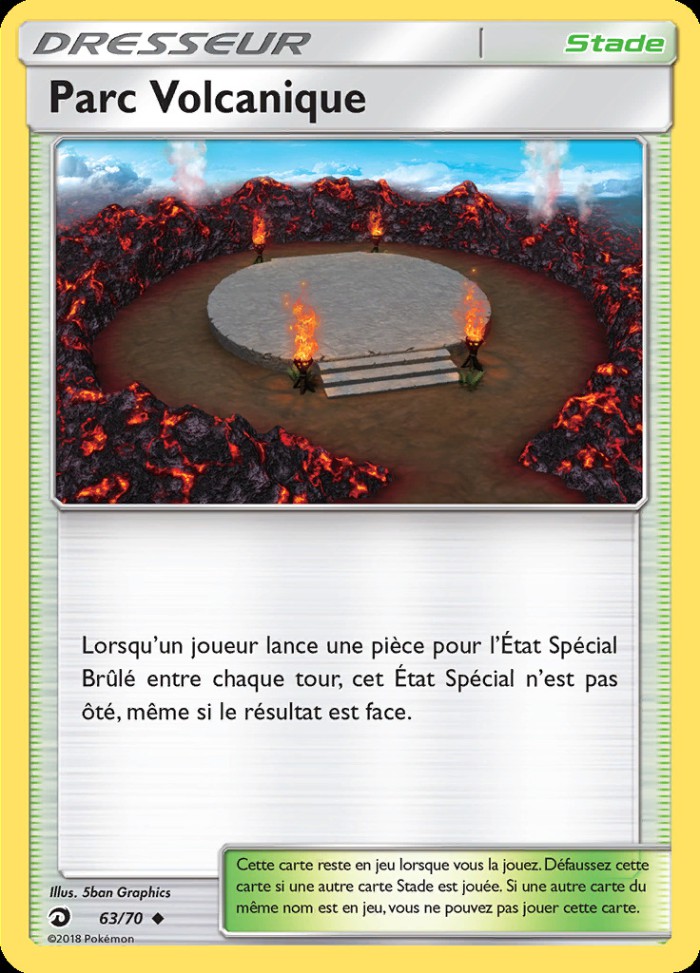 Carte Pokémon: Parc Volcanique