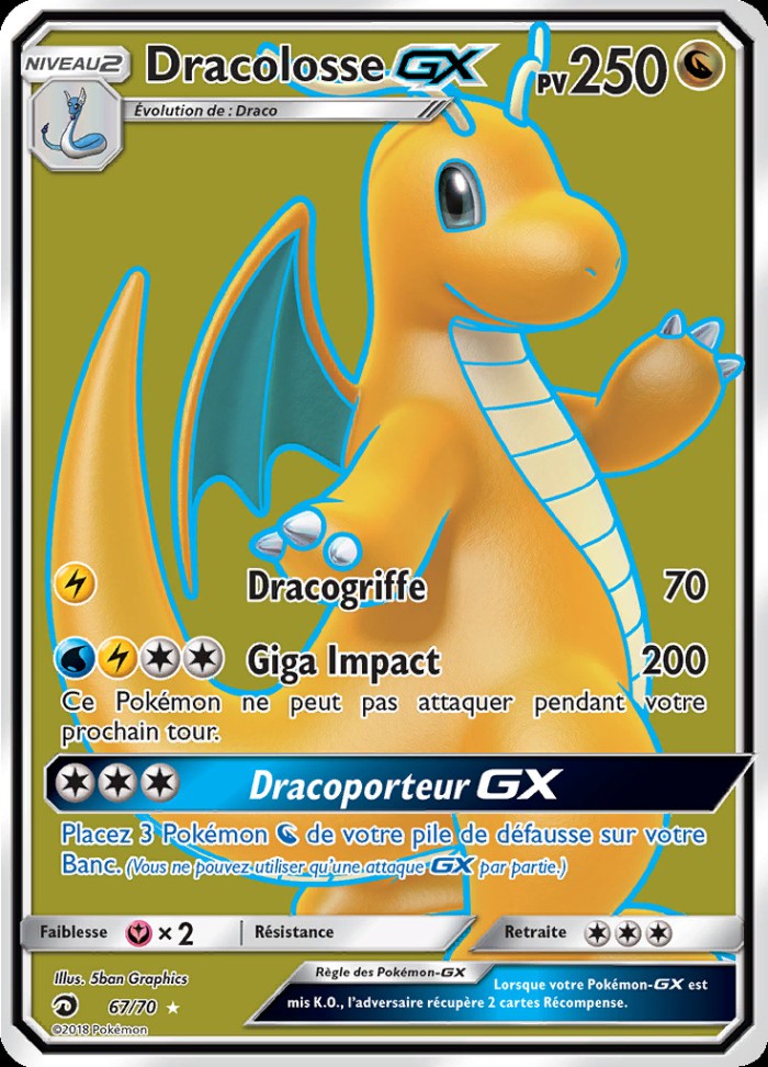 Carte Pokémon: Dracolosse GX