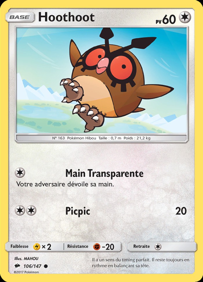 Carte Pokémon: Hoothoot