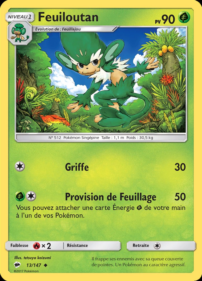 Carte Pokémon: Feuiloutan