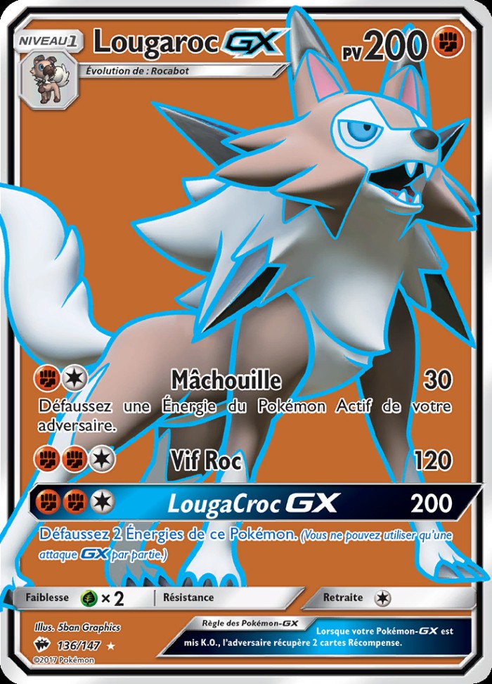 Carte Pokémon: Lougaroc GX