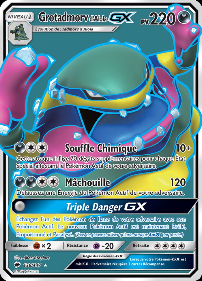 Carte Pokémon: Grotadmorv d'Alola GX