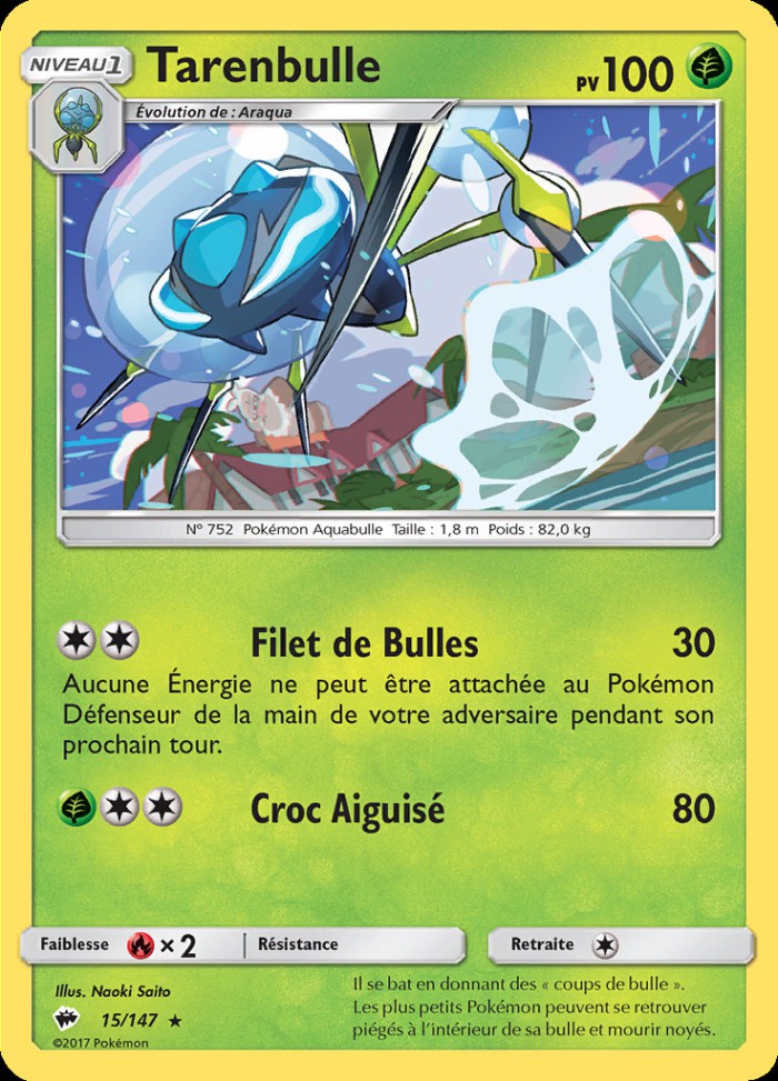 Carte Pokémon: Tarenbulle