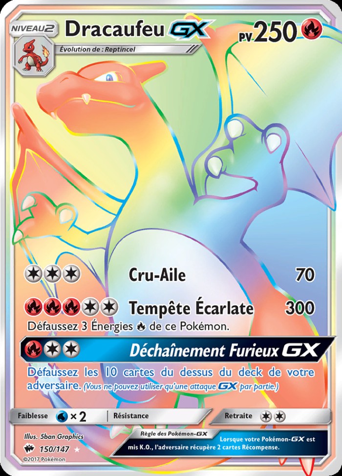 Carte Pokémon: Dracaufeu GX