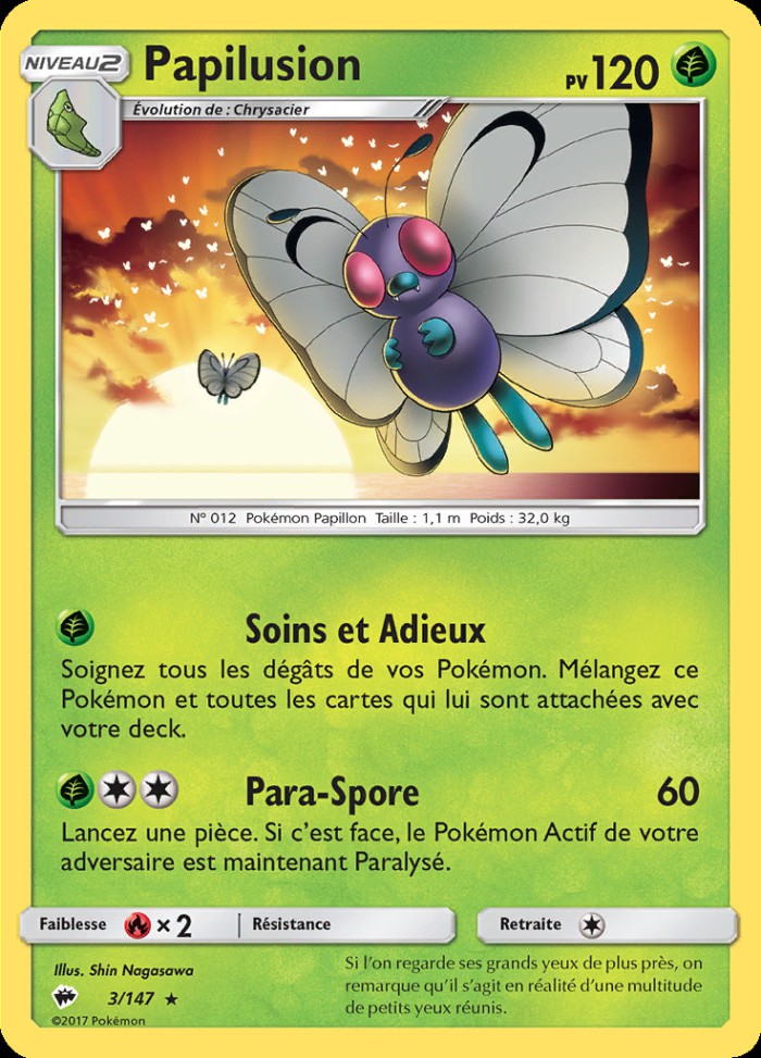 Carte Pokémon: Papilusion