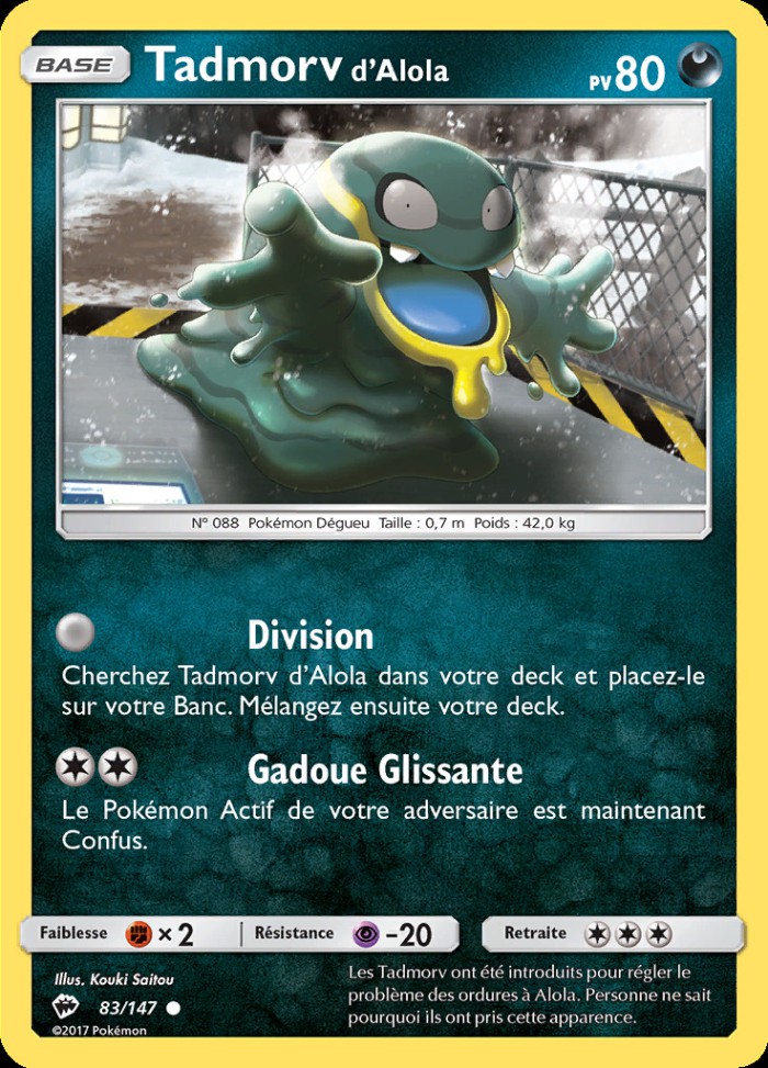 Carte Pokémon: Tadmorv d'Alola