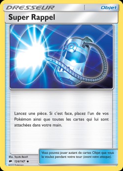 Carte Pokémon: Super Rappel