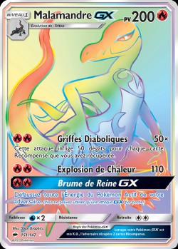 Carte Pokémon: Malamandre GX