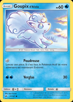 Carte Pokémon: Goupix d'Alola