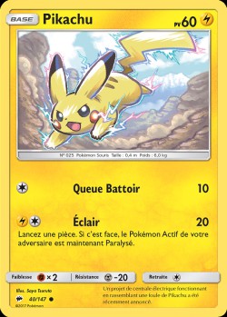 Carte Pokémon: Pikachu