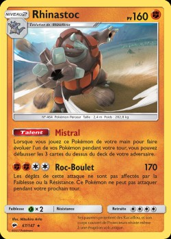 Carte Pokémon: Rhinastoc