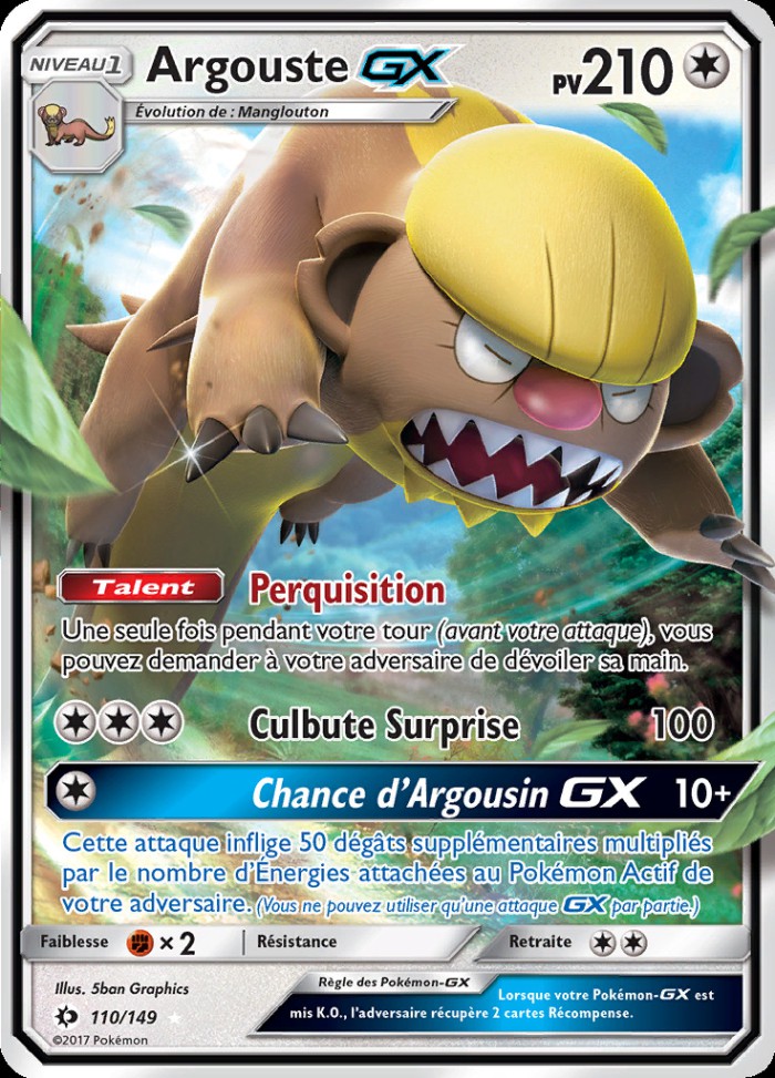 Carte Pokémon: Argouste GX