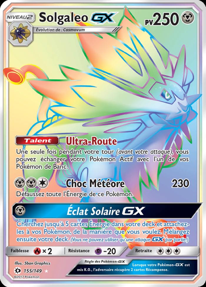 Carte Pokémon: Solgaleo GX