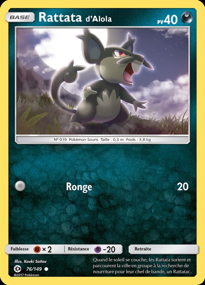 Carte Pokémon: Rattata d'Alola