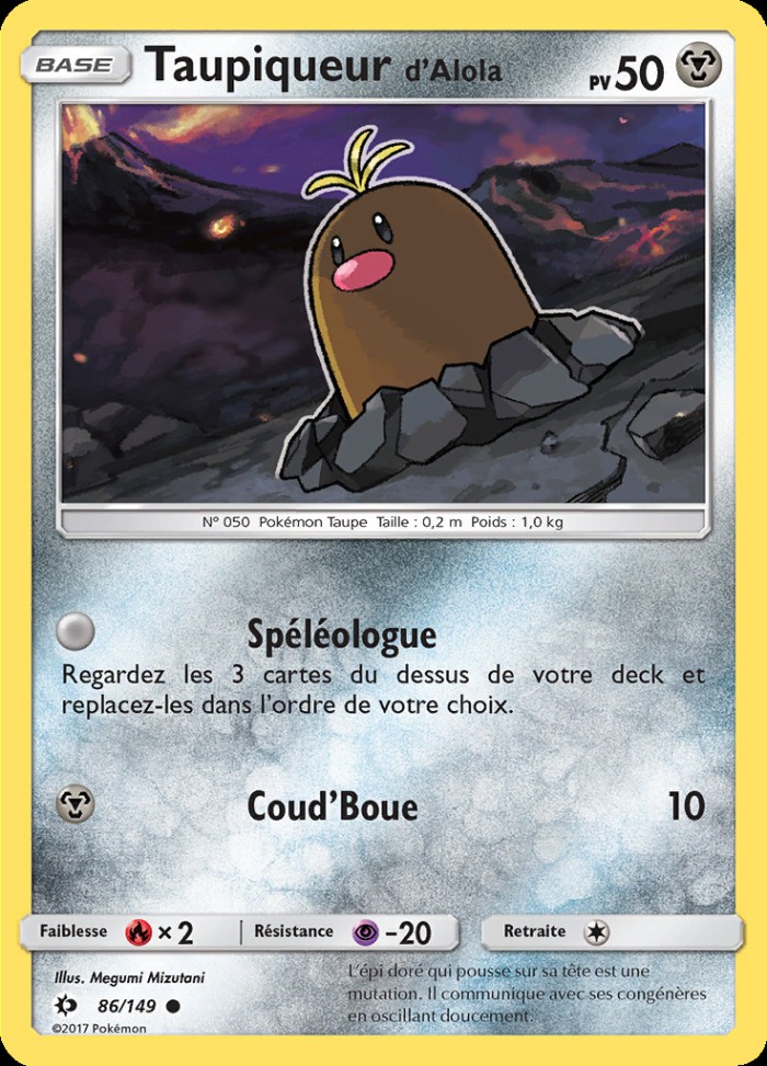 Carte Pokémon: Taupiqueur d'Alola