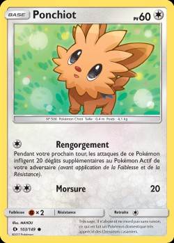 Carte Pokémon: Ponchiot