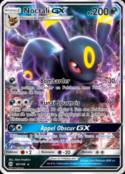 Carte Pokémon: Noctali GX