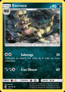 Carte Pokémon: Escroco