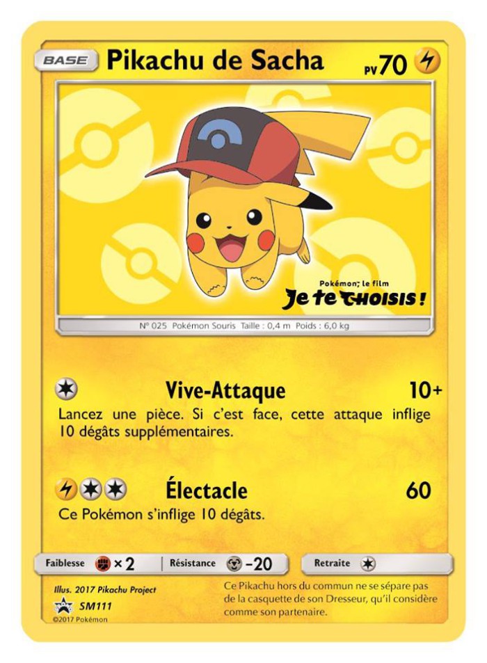 Carte Pokémon: Pikachu de Sacha