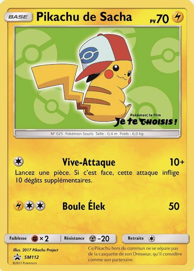 Carte Pokémon: Pikachu de Sacha