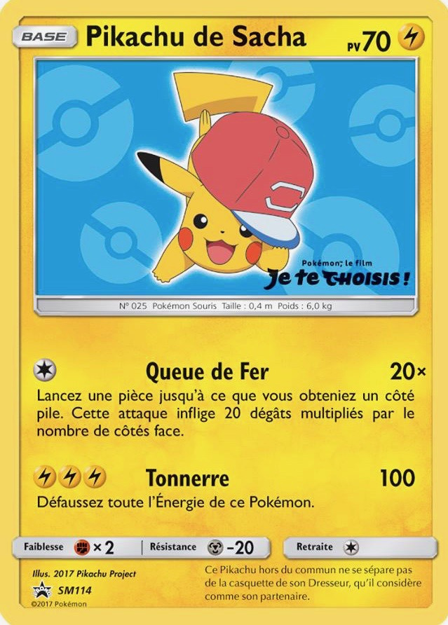 Carte Pokémon: Pikachu de Sacha