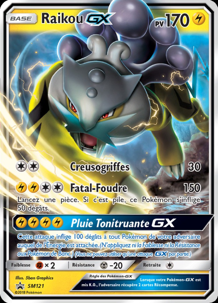 Carte Pokémon: Raikou GX