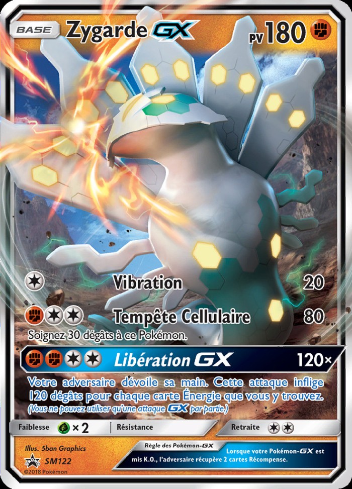 Carte Pokémon: Zygarde GX